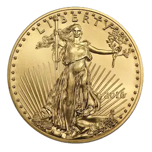 The U.S Gold Eagle obverse