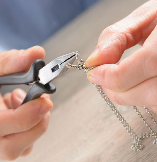 Repairing silver chain