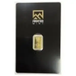 0.5 gram Frontier Mint .9999 Gold Bar in Assay