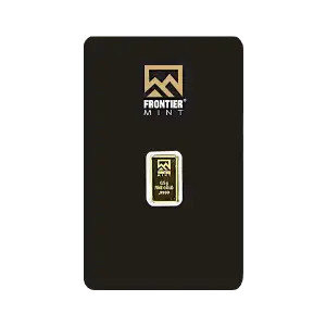 0.5 gram Frontier Mint .9999 Gold Bar in Assay