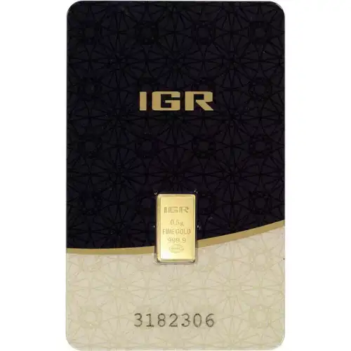 0.5 gram Istanbul Gold Refinery .9999 Gold Bar in Assay (4)