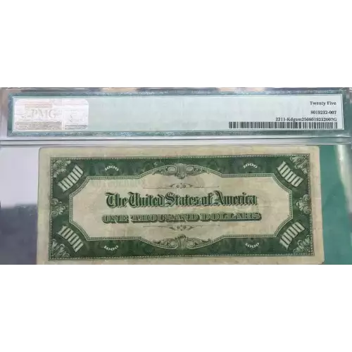 $1,000 1934  High Denomination Notes 2211-K (4)