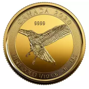 1/10oz RCM Red- Tailed Hawk .9999 Gold Coins