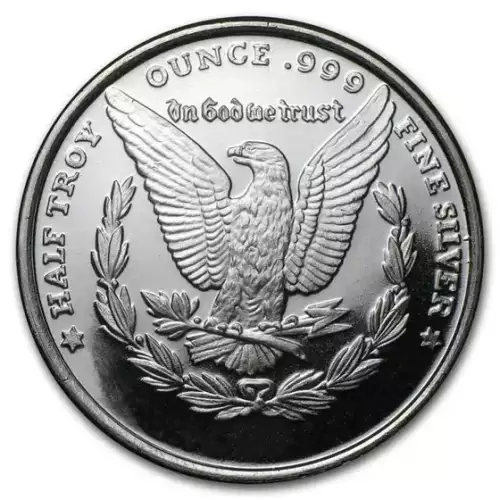 1/2 oz .999 Silver Morgan Round (2)