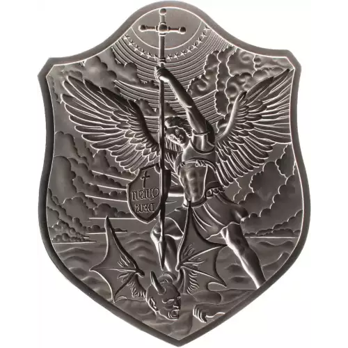 1/2 oz South Korea .999 Silver Shield of St. Michael Stacker (2)