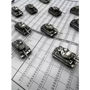 1:200 Scale .999 silver Tiger I tank model (2)