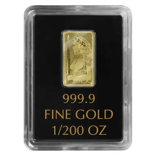 1/200oz Germania Mint .9999 Stamped Gold Bar