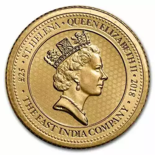 1.25 oz St. Helena Gold Guinea Coin BU (Random Year) (2)