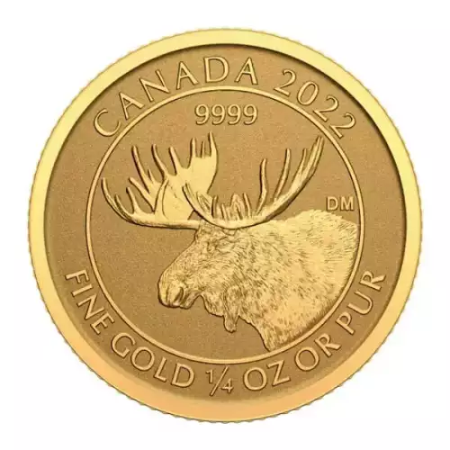 1/4 oz Canadian Moose .9999 Gold Coin