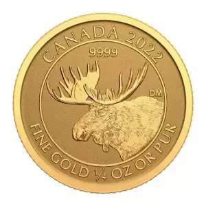 1/4 oz Canadian Moose .9999 Gold Coin