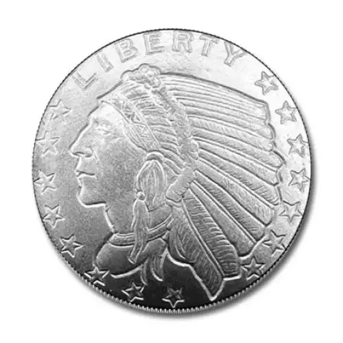 1/4 oz GSM Incused Indian .999 Silver Round
