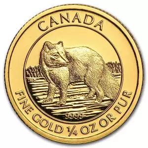 1/4oz RCM Arctic Fox .9999 Gold Coin