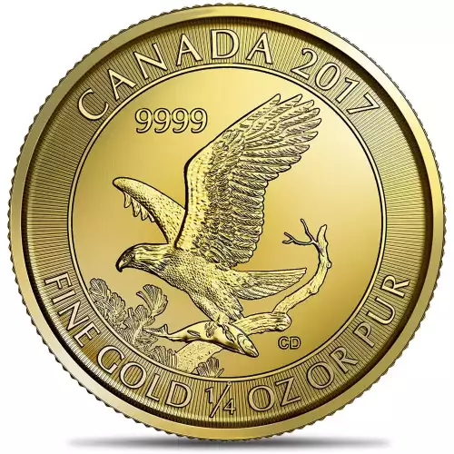 1/4oz Royal Canadian Mint Eagle .9999 Gold Coin [DUPLICATE for #547079] (2)