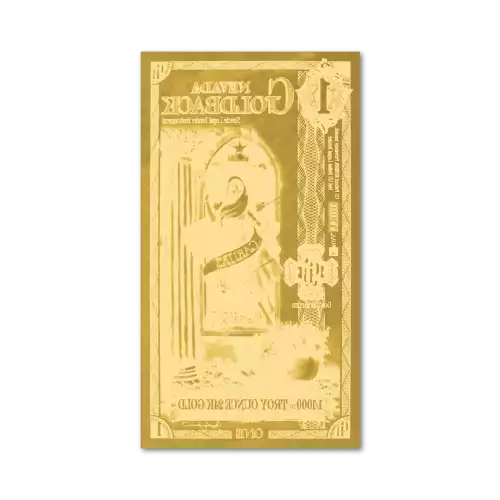 1 Nevada GoldBack Note 1/1000th oz .999 Gold