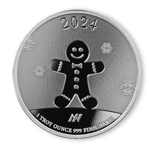 1 oz Asahi Christmas Happy Holidays Silver Round (2)