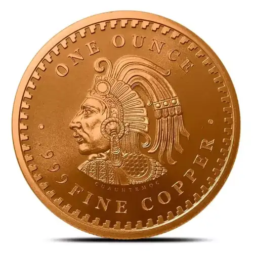 1 oz Aztec Calendar .999 Copper Round