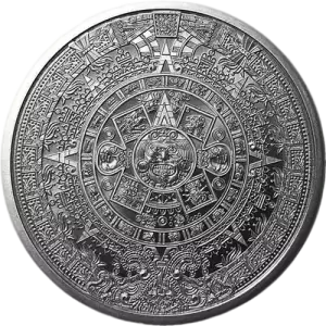 1 oz Aztec Calendar Silver Round (3)