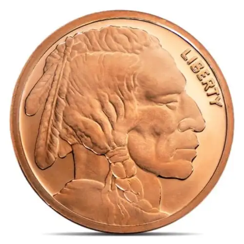 1 oz Buffalo .999 Copper Round