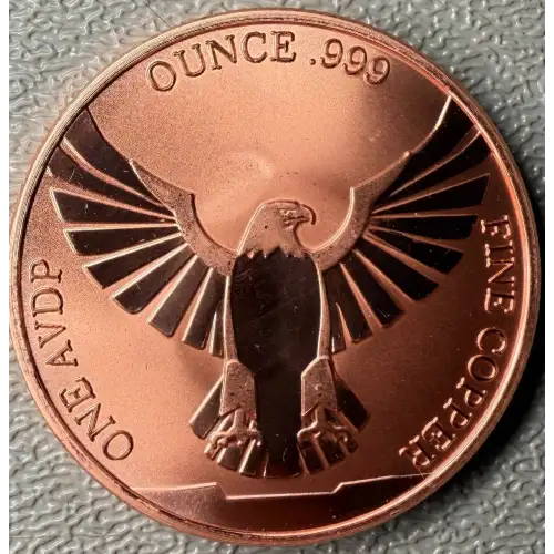 1 oz Colorized Freedom Eagle .999 Copper Round  (2)
