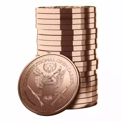 1 oz Constitutional Open Carry Ohio .999 Copper Round (2)