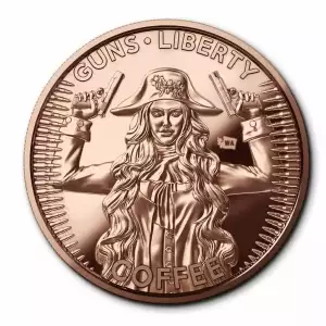 1 oz Constitutional Open Carry Washington .999 Copper Round [DUPLICATE for #545984] (2)