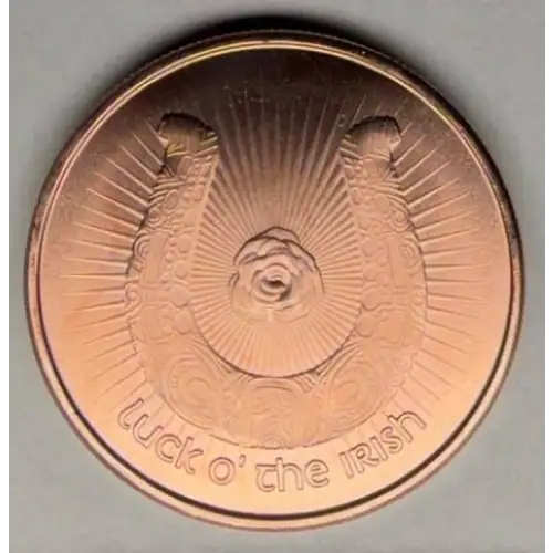 1 oz Lucky Clover .999 Copper Round (2)