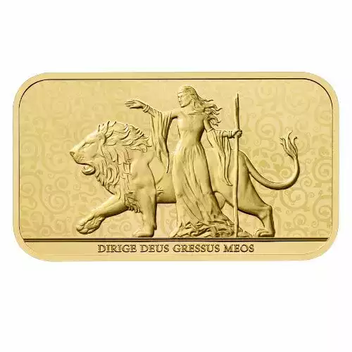 1 oz Una and the Lion .9999 Gold BU Bar (4)