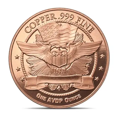1 oz Walking Liberty .999 Copper Round (2)