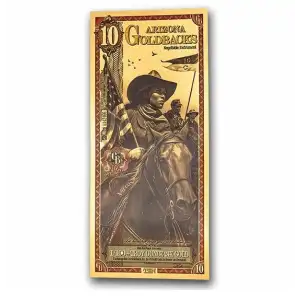 10 Arizona GoldBack Note 1/100th oz .999 Gold (2)