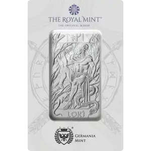10 oz Germania Mint & Royal Mint Norse Gods – Loki .999 Silver Bar (2)