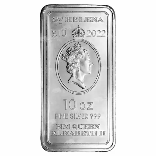 10 oz Saint Helena The Queen's Virtues: Victory Silver Coin Bar | East India Company (3)