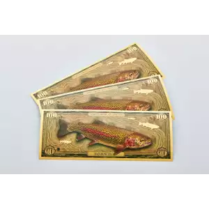 100mg Aurum Rainbow Trout 24k Gold Foil Note (2)