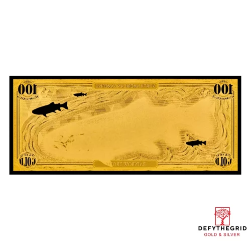 100mg Aurum Rainbow Trout 24k Gold Foil Note (4)