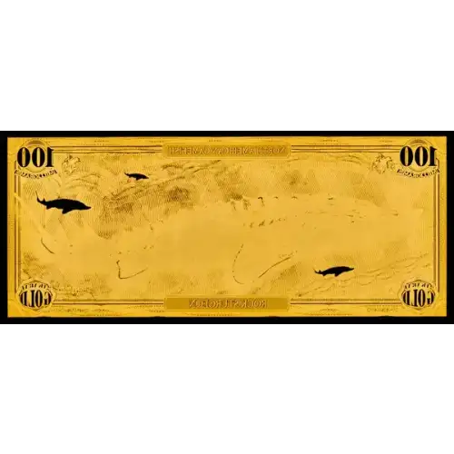 100mg Aurum Rock Sturgeon 24k Gold Foil Note (3)