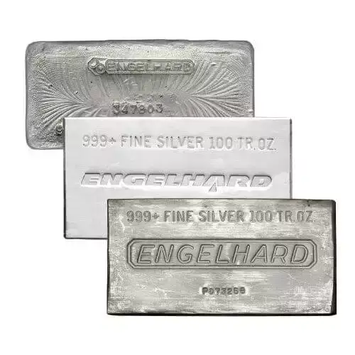 100oz Engelhard Silver Bar (2)