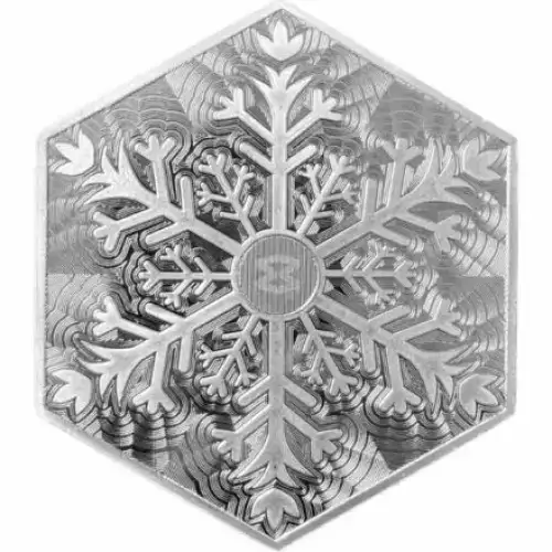 10oz .999 Silver Snowflake Bar (3)