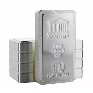 10oz Academy Stacker .999 Silver Bars  (2)