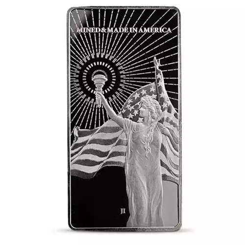 10oz Asahi American Reserve Columbia Goddess .999 Silver Bar