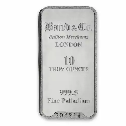 10oz Baird & Co Palladium Minted Bar (2)