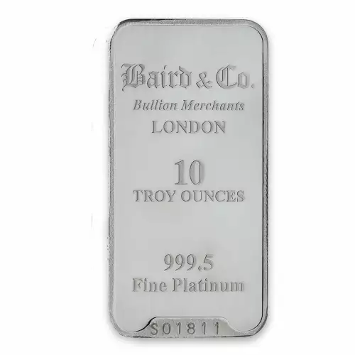 10oz Baird & Co Platinum Minted Bar (2)