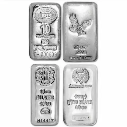  TEN One Gram .999 pure Silver Bars with random designs in a  jewelry pouch (Original Version): 0723979137477: ECTY: Clothing, Shoes &  Jewelry