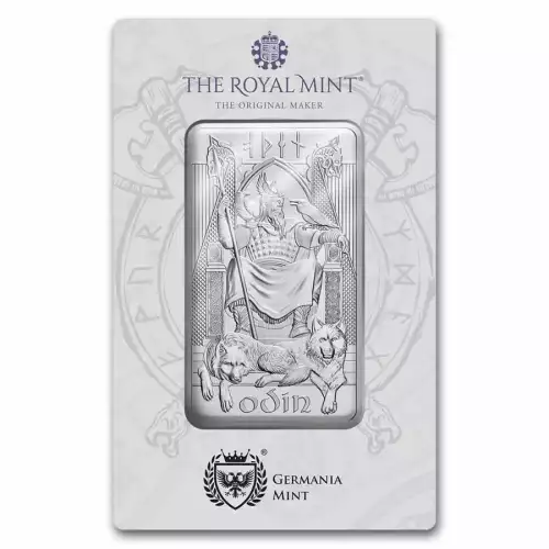 10oz Germania Mint & Royal Mint Norse Gods Odin .999 Silver Bar in Assay (3)