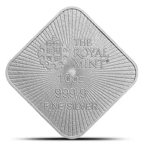 10oz Great Britain Royal Mint Britannia and Liberty .9999 Silver BU Bar  (2)