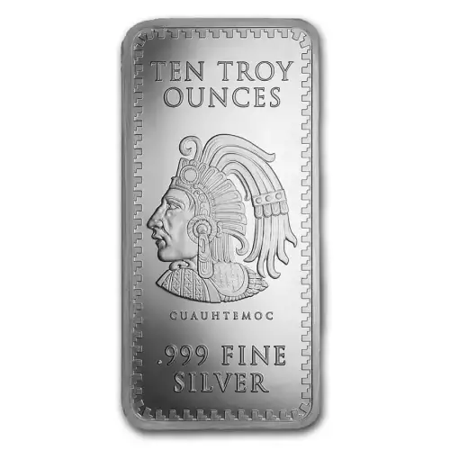 10oz GSM Aztec .999 Silver Bar (2)