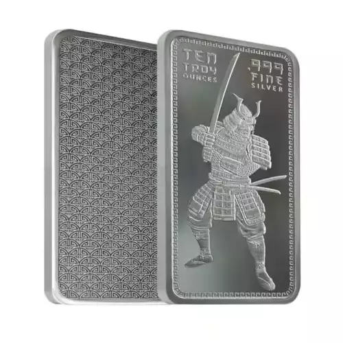 10oz GSM Samuri .999 Silver Bar (2)