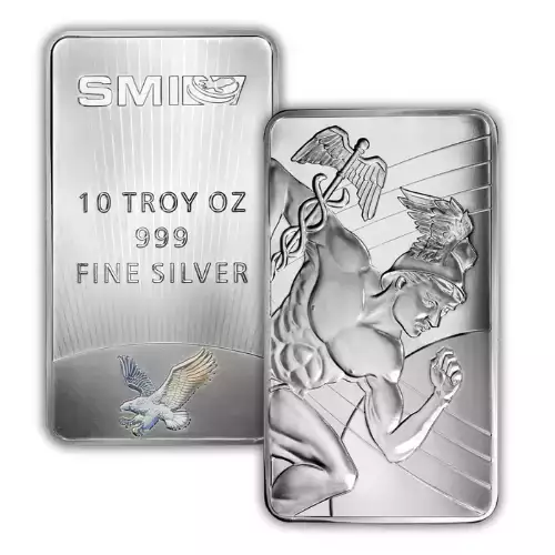 10oz MERCURY Sunshine Mint Silver Bar