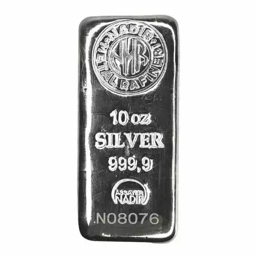 10oz Nadir .999 Silver Bar