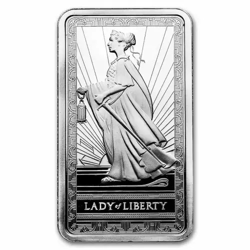 10oz PAMP Lady of Liberty .999 Silver Bar
