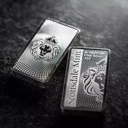 10oz Scottsdale Mint Vortex .999 Silver Bar (5)