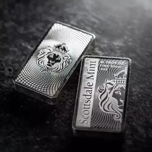10oz Scottsdale Mint Vortex .999 Silver Bar (5)